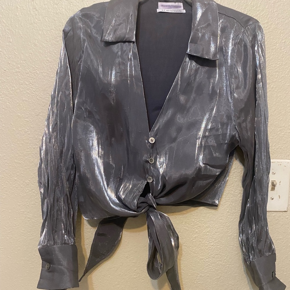 Urban Outfitters Silver Top